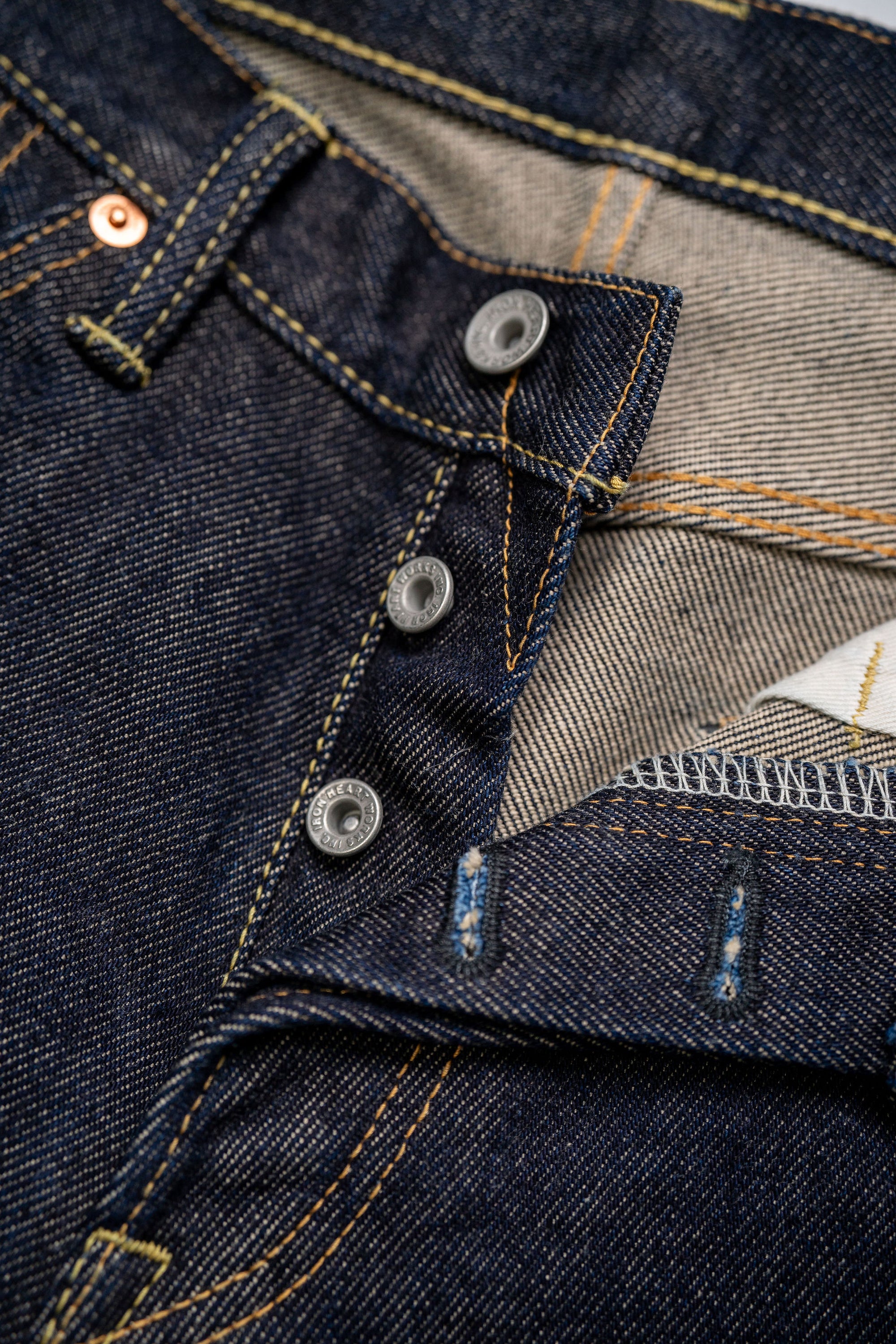 Iron Heart IH-634S 21oz Selvedge Denim Straight Cut Jeans - Indigo