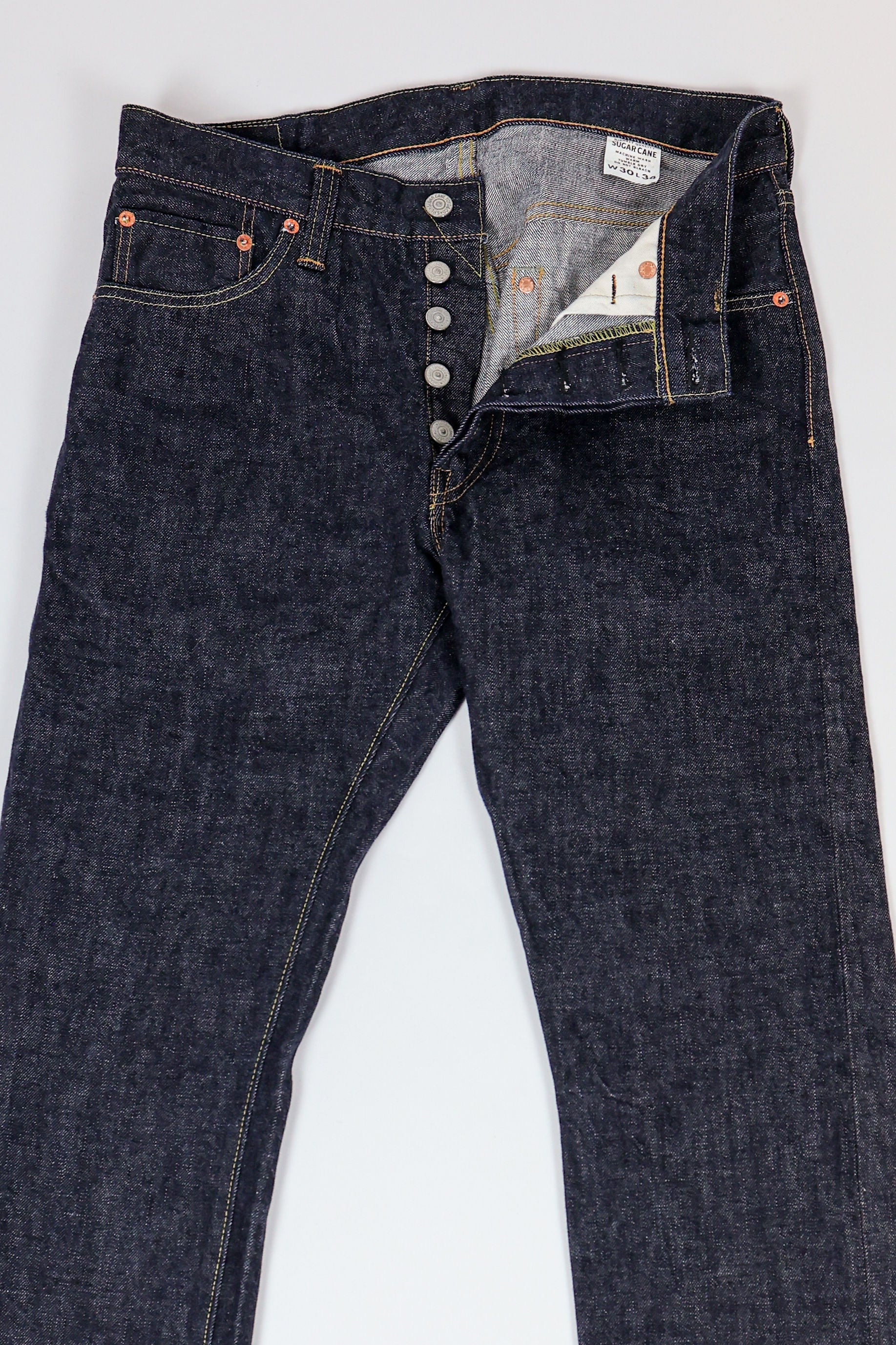 Sugarcane 2014 Slim Tapered - One Wash 12 oz. Japanese Selvedge Denim