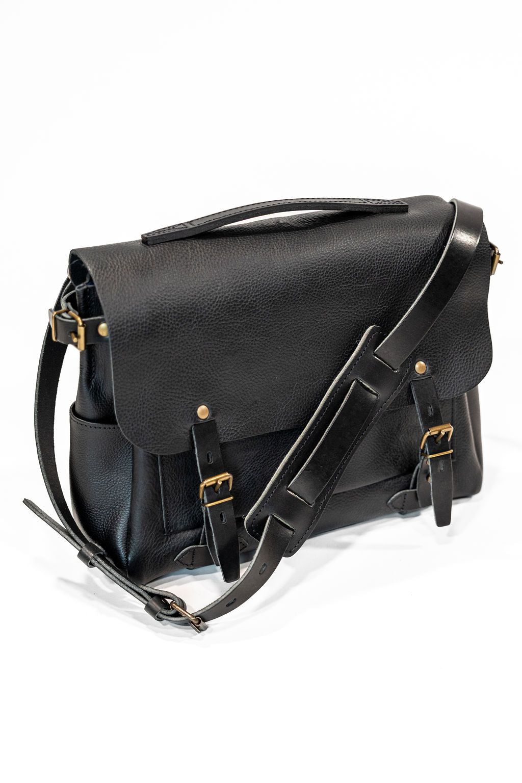 Bleu de Chauffe Postman Bag Eclair M - Black