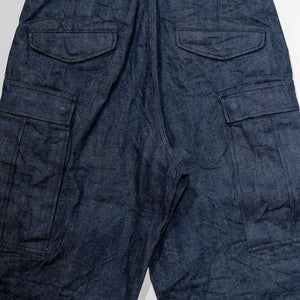 Buzz Rickson's BR42586 Type M-51 Trousers in Denim - Laying flat, rear view