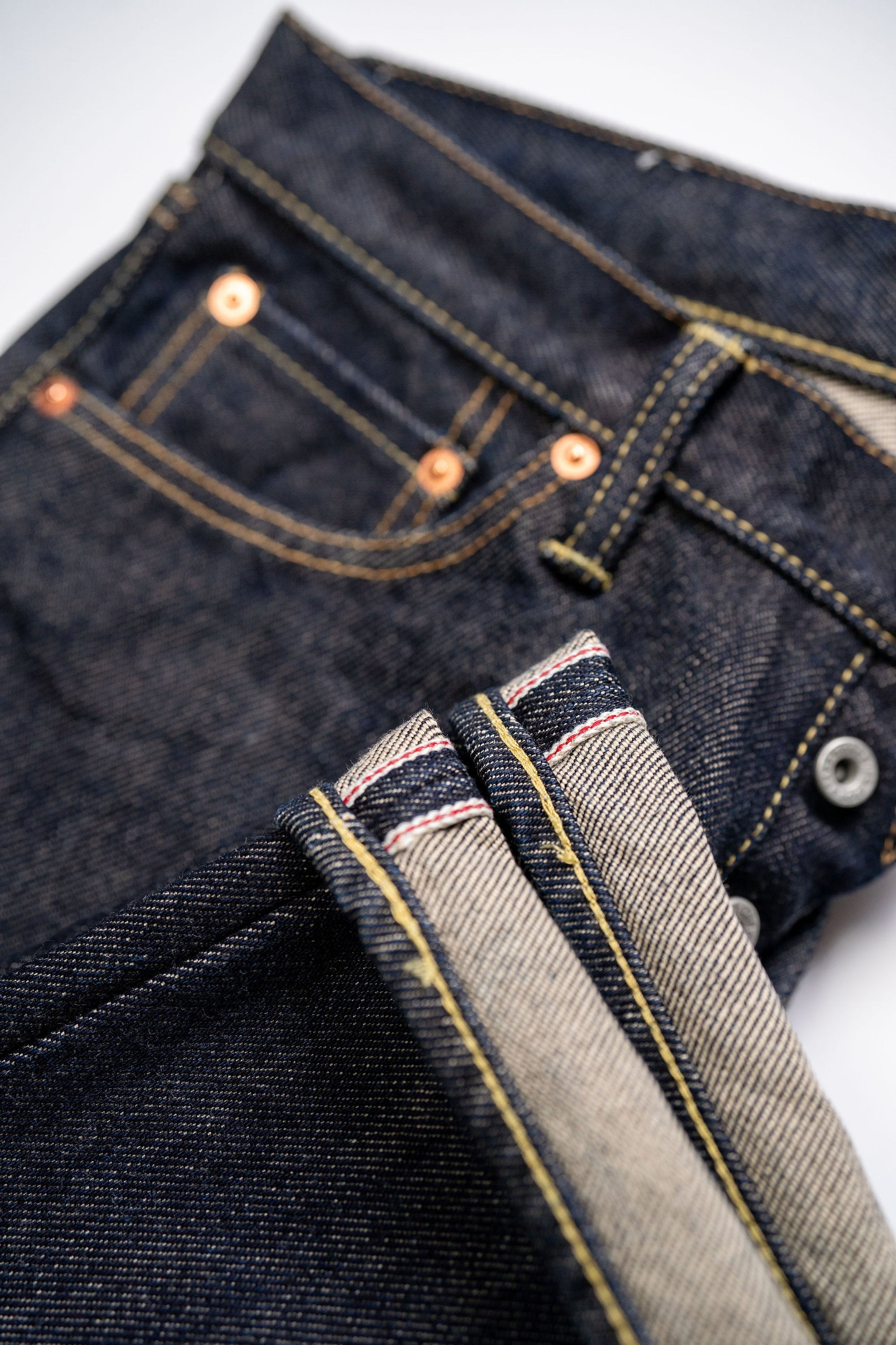 Iron Heart IH-634S 21oz Selvedge Denim Straight Cut Jeans - Indigo