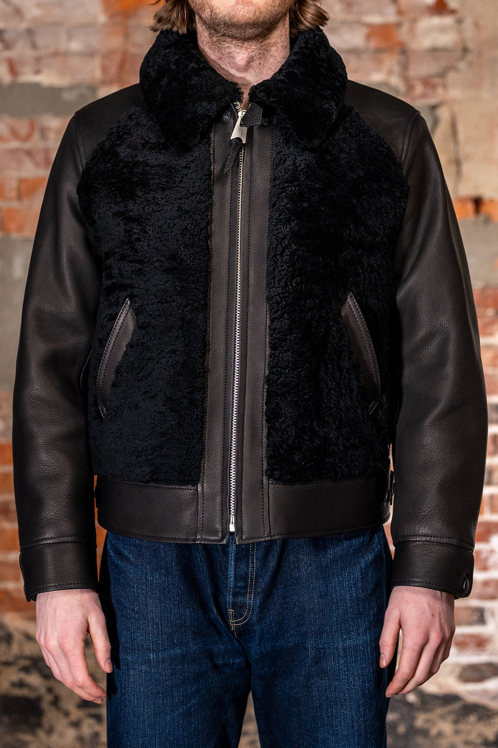 Y'2 Y2-10-SP 10th Anniversary Grizzly Jacket - Black Deerskin