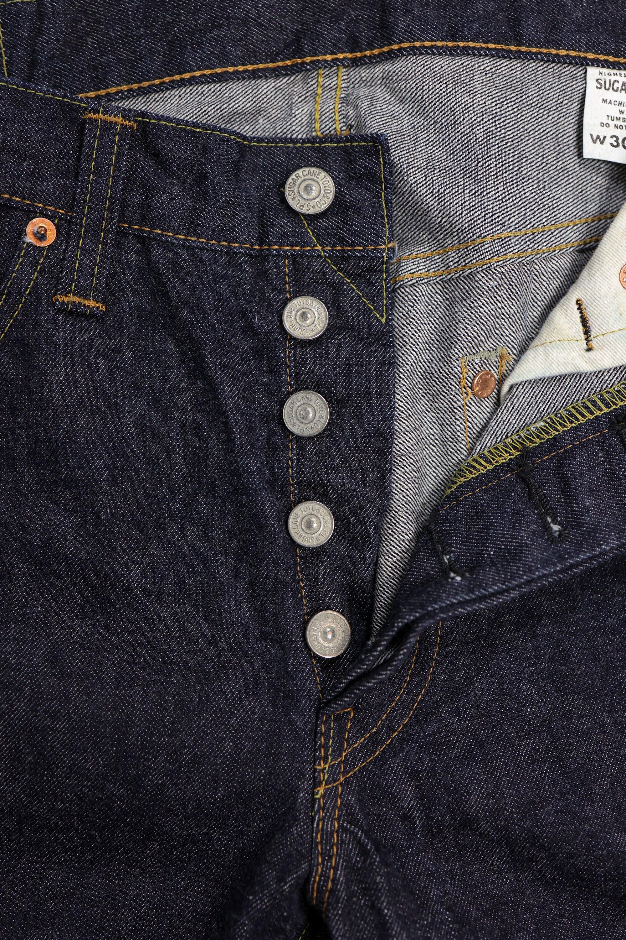 Sugarcane 2014 Slim Tapered - One Wash 12 oz. Japanese Selvedge Denim