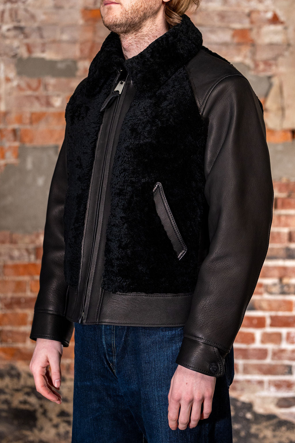 Y'2 Y2-10-SP 10th Anniversary Grizzly Jacket - Black Deerskin