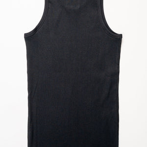 Hemen Biarritz Tank Top Gari - Black. laid on face
