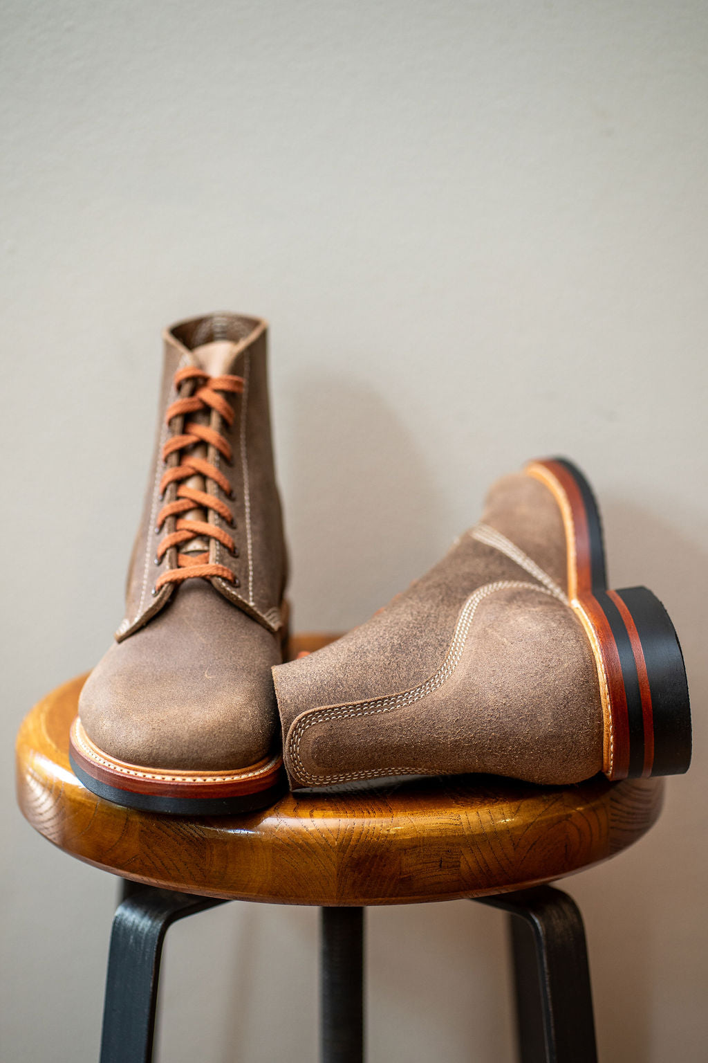 (Pre-Order SS26) John Lofgren M-43 Service Shoes - Horween CXL Natural Roughout