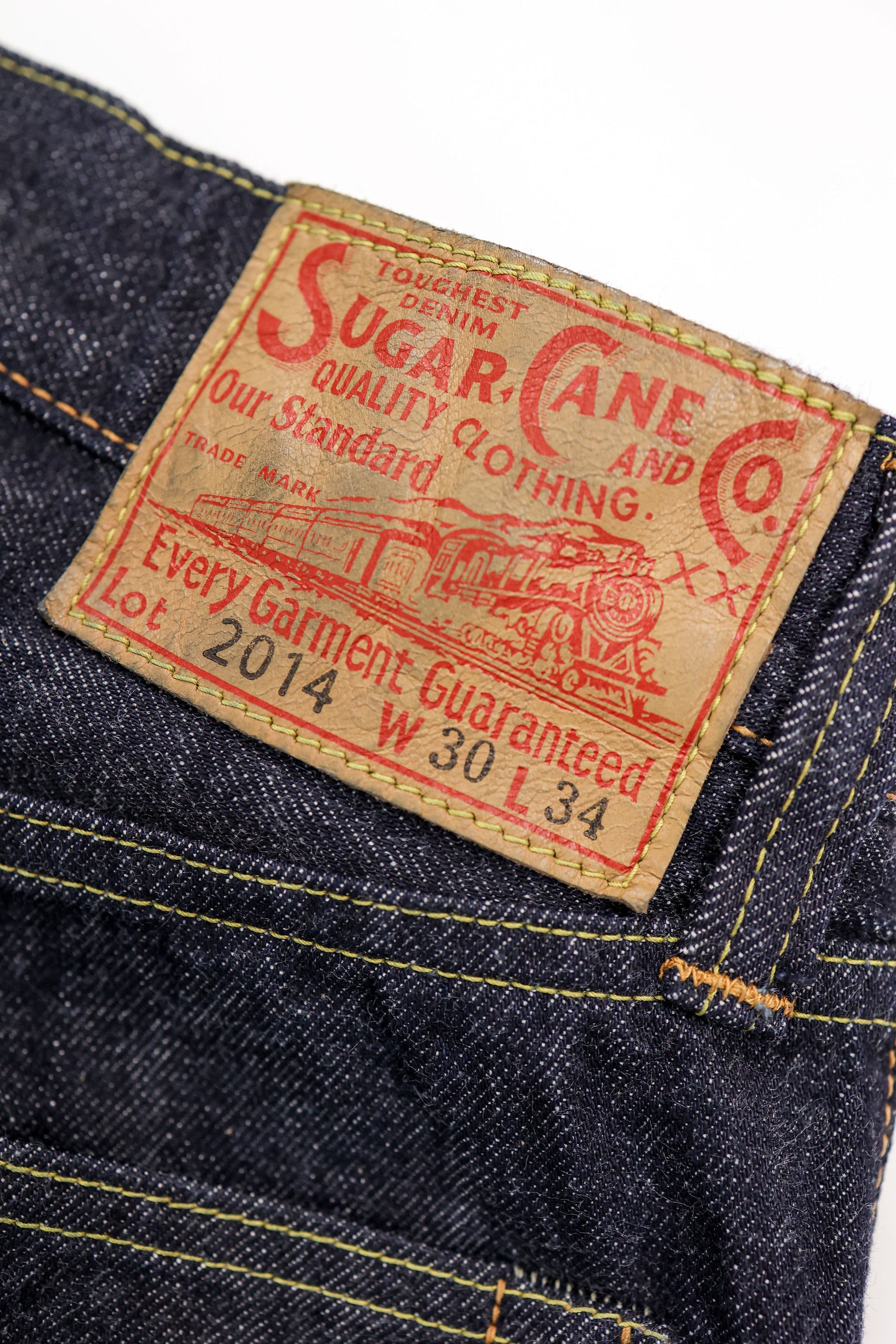 Sugarcane 2014 Slim Tapered - One Wash 12 oz. Japanese Selvedge Denim