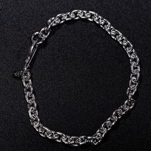 O.P. Jewellery Mid Anchor Hook Bracelet. laid flat