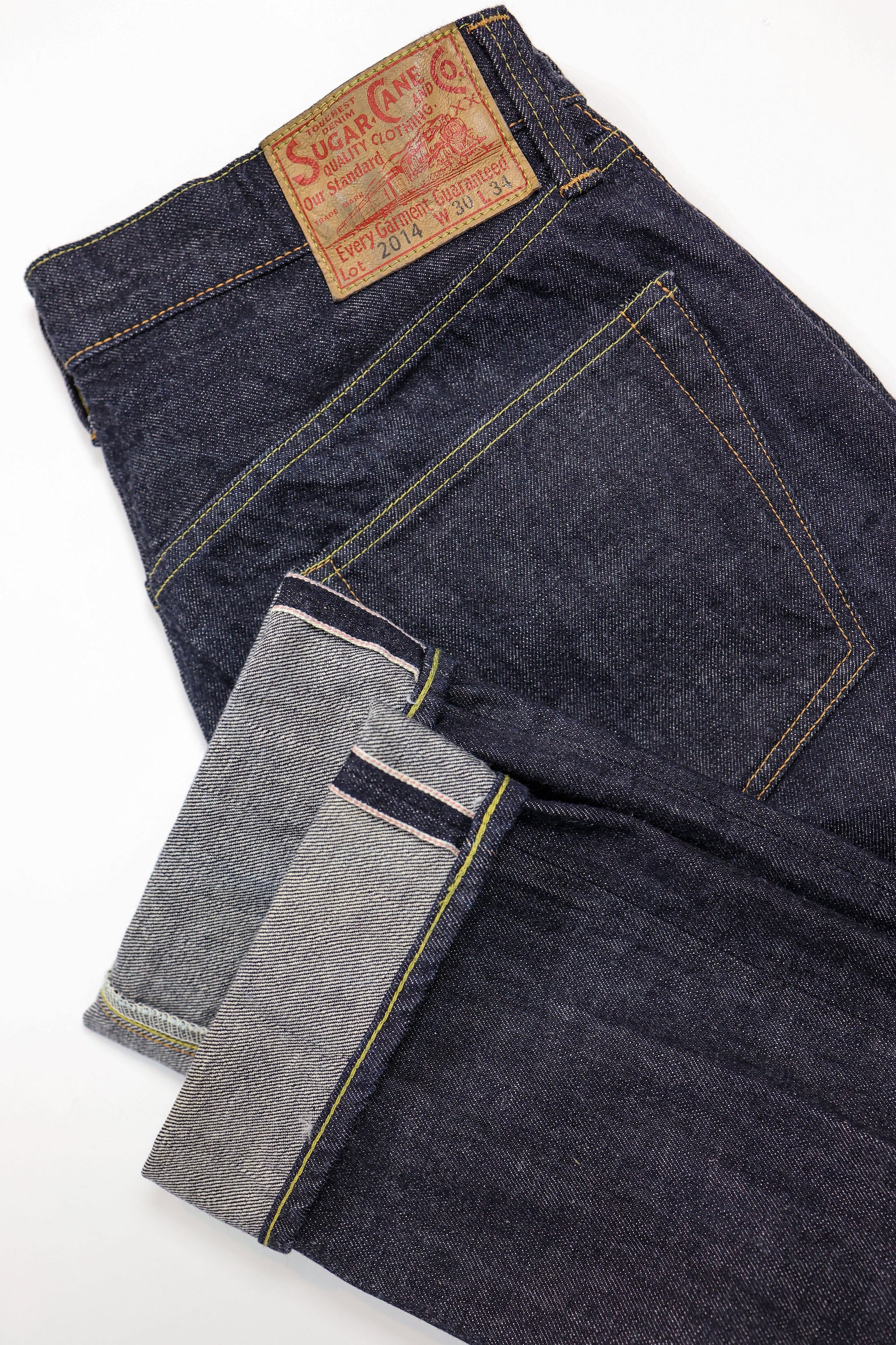 Sugarcane 2014 Slim Tapered - One Wash 12 oz. Japanese Selvedge Denim