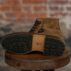 alden mocc toe boots - view of sole