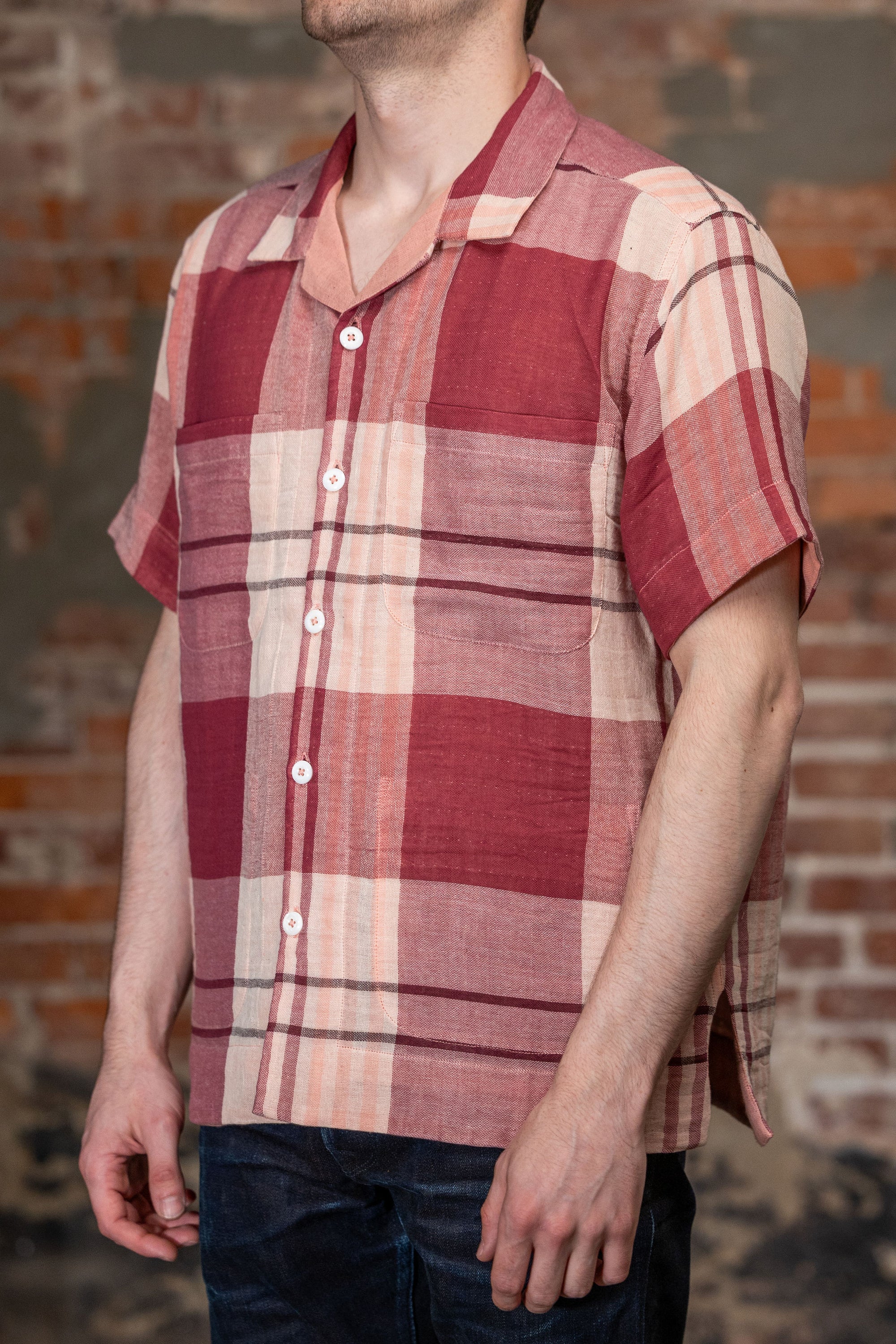Indi + Ash Reversible Lake Camp Shirt JAC - Handwoven Double Gauze Plaid