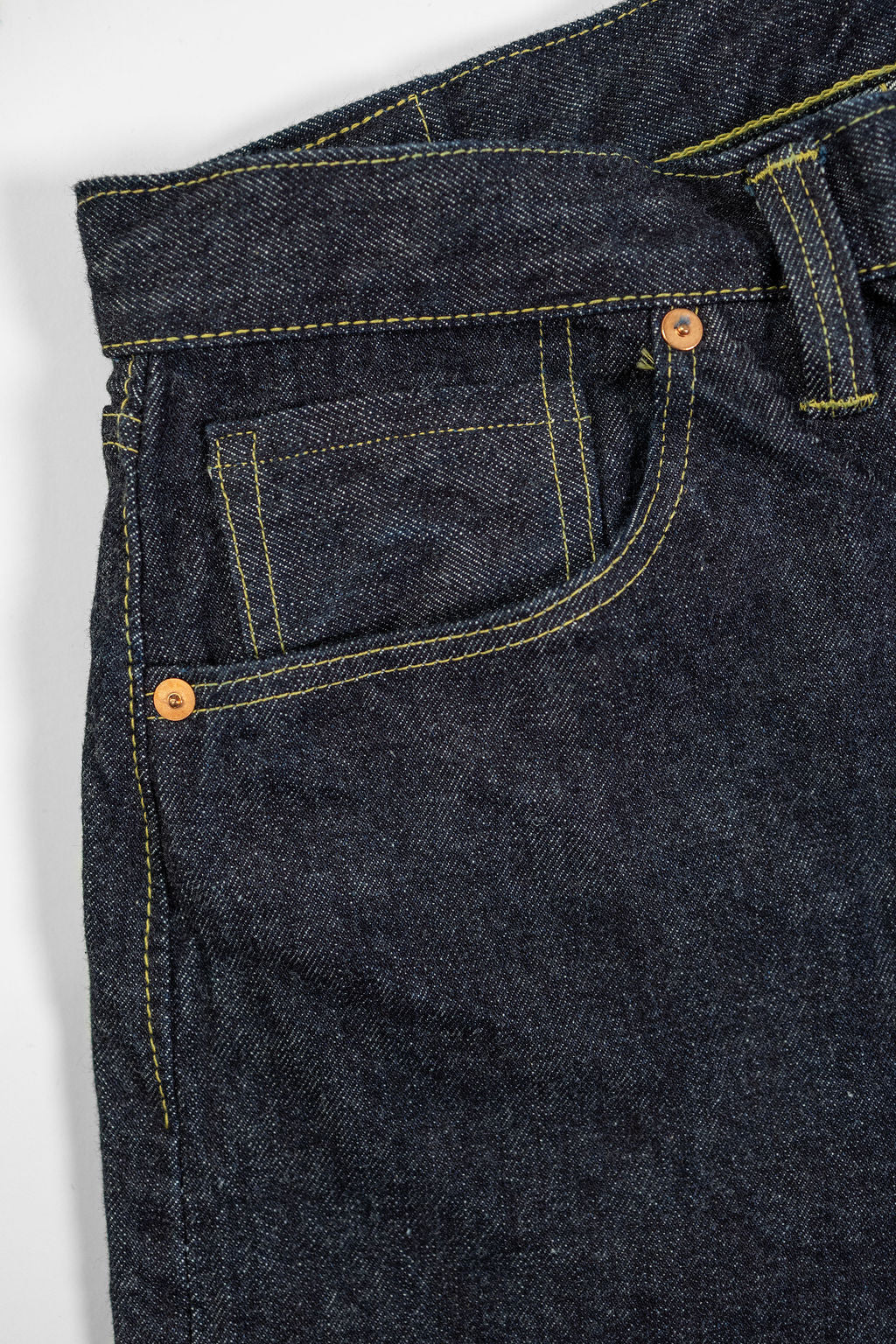 TCB Jeans S40's Jeans - One Wash. close up of pocket detail