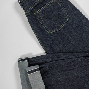 TCB Jeans S40's Jeans - One Wash. laid flat showing cuff