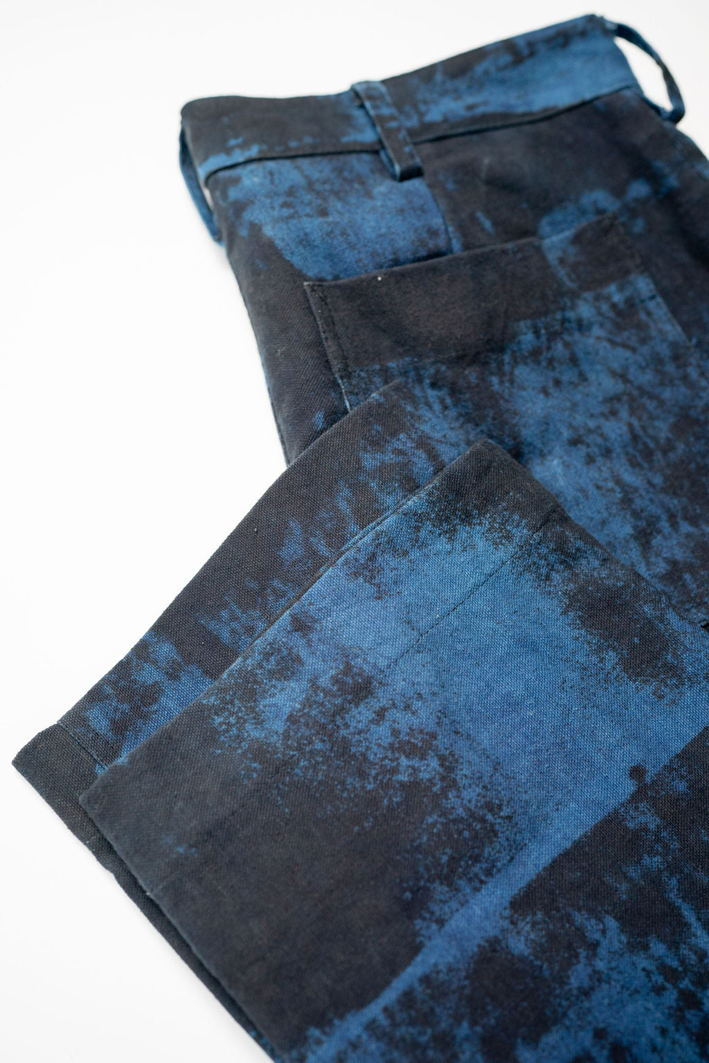 Indi + Ash Isaac Pant - Indigo/Iron Mudpant Organic Cotton Canvas