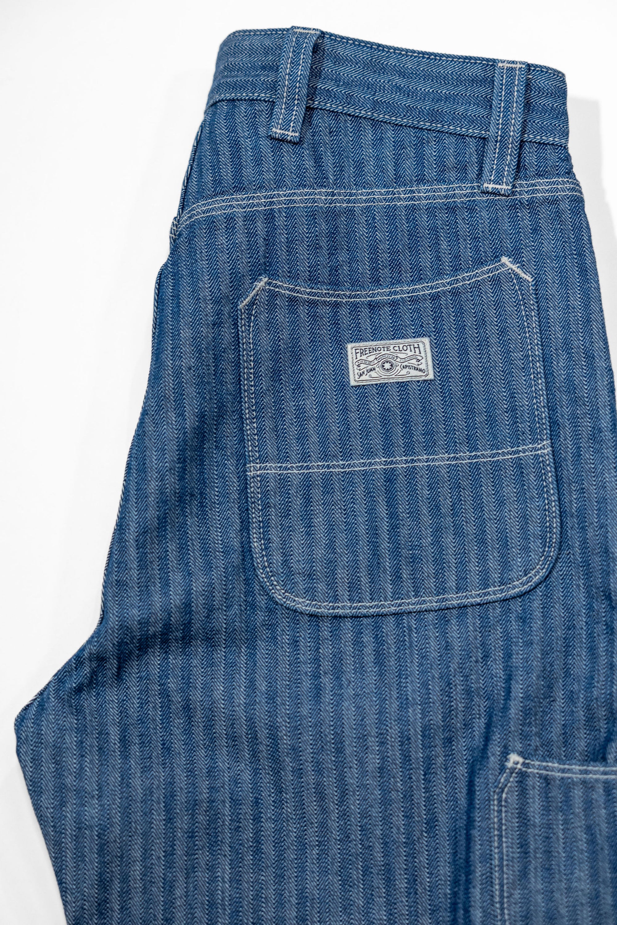 Freenote Coth Ortega Pant - 13oz Blue Herringbone