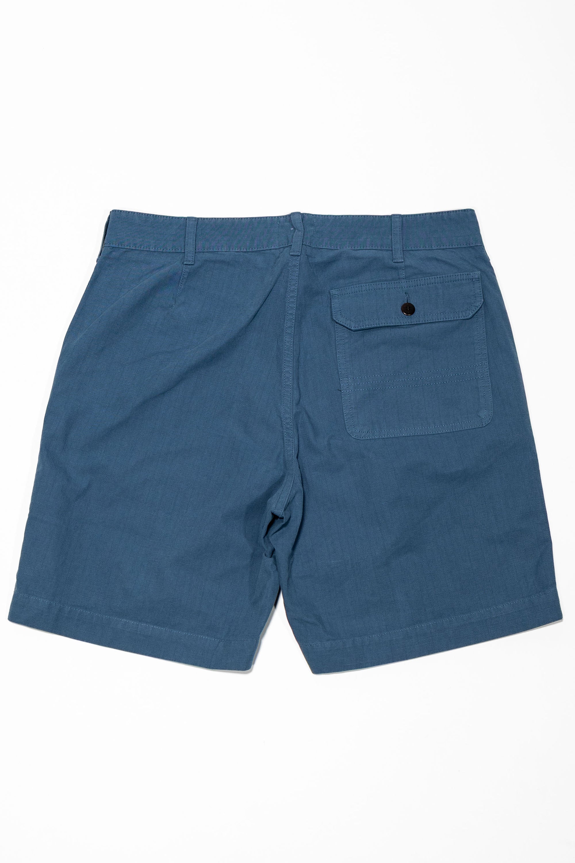 Heimat Textil Journey Short - Trail Blue Rip Stop Cotton
