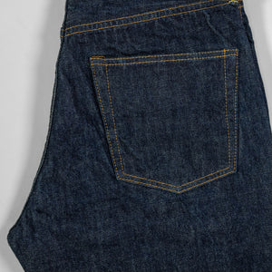 TCB Jeans 50's Jeans - 13.50z Denim One Wash. close up of back pocket