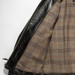 Double Helix Hugging The Curve - Black Teacore Horsehide - Lining Details