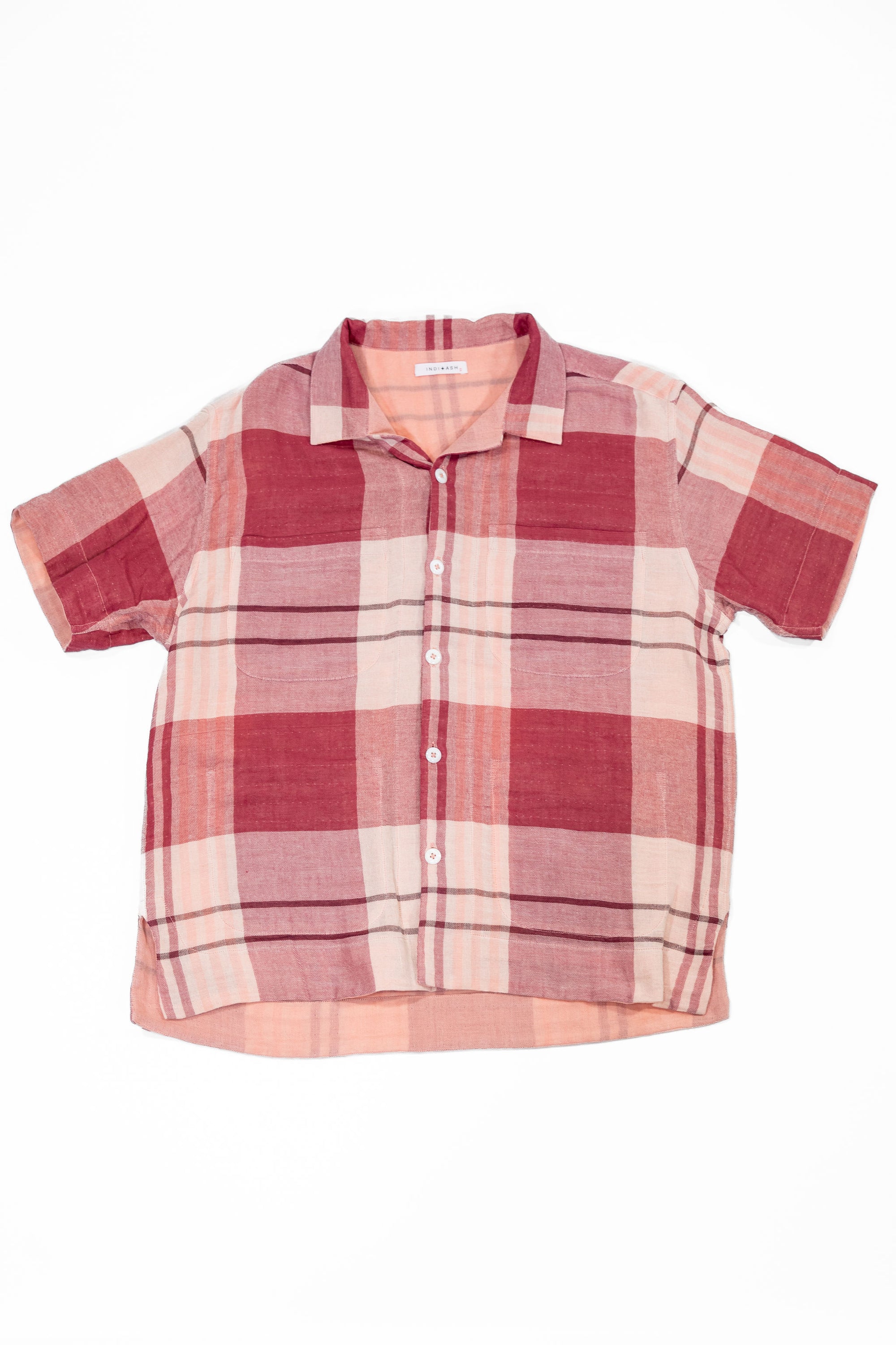 Indi + Ash Reversible Lake Camp Shirt JAC - Handwoven Double Gauze Plaid
