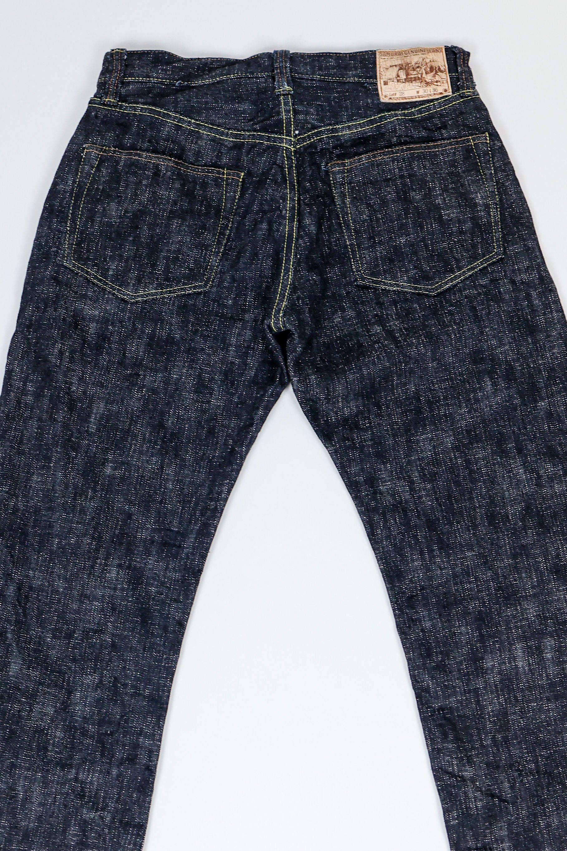 Samurai S3000XX17oz-SDS Relax Straight - "Murasame" 17oz Slub - Back Lay 