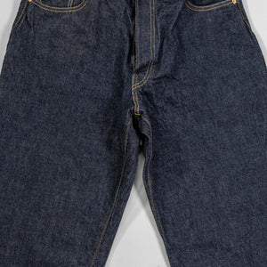TCB Jeans Baggy 50's Jeans - 13.5oz Denim One Wash. laid on back