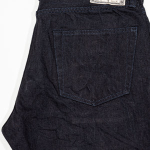 Samurai S0510XX-BOB Aoki Tachikage Regular Straight - 15oz Black-on-Blue Denim - Back Pocket Detail