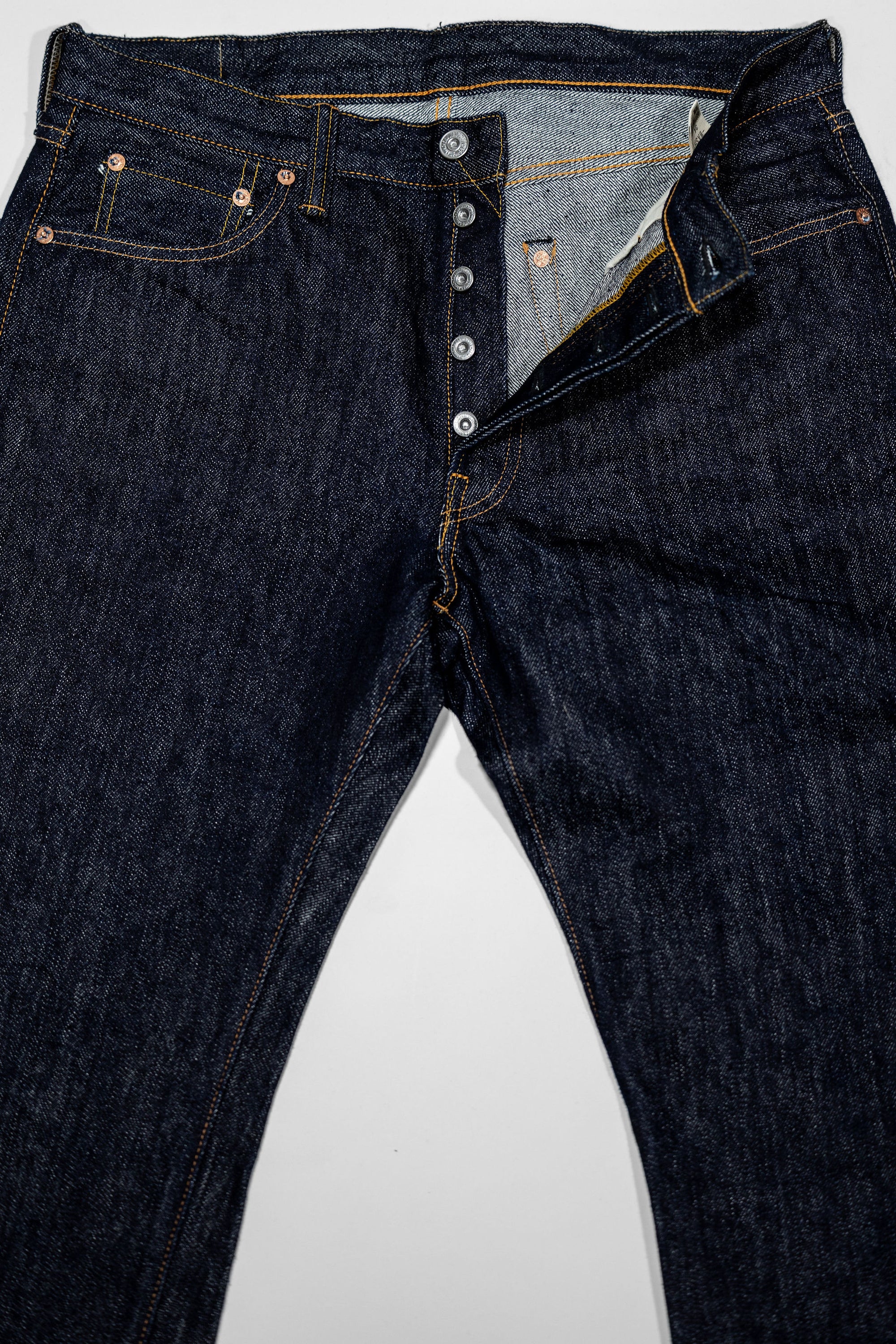 Samurai S0710XX-WASHI Slim Straight Model - 15oz Washi - Front Flat