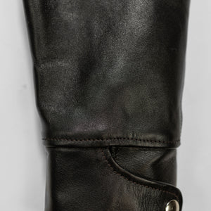 Double Helix Hugging The Curve - Black Teacore Horsehide - Cuff details