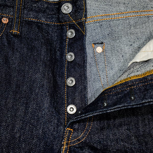 Samurai S0710XX-WASHI Slim Straight Model - 15oz Washi - Button Fly Detail