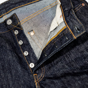 Samurai S0710XX-WASHI Slim Straight Model - 15oz Washi - Button Fly Detail