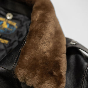Double Helix - Innovator with Fur Collar Black Teacore Horsehide - Collar Details