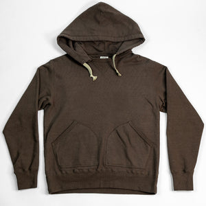 Samurai SWS-SC02 Japanese Cotton Sweat Hoody - Kuri Dark - Flat Lay Front