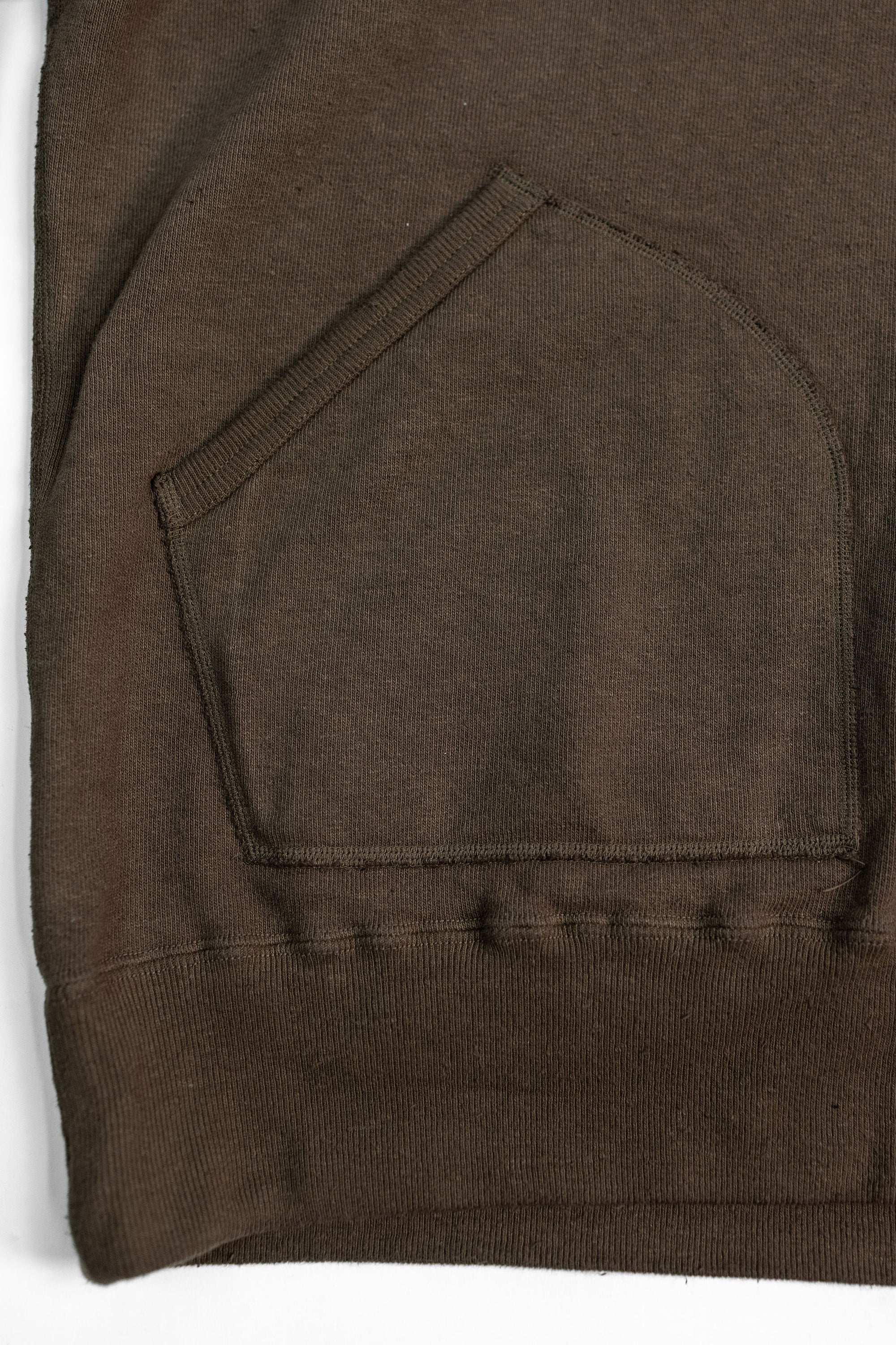 Samurai SWS-SC02 Japanese Cotton Sweat Hoody - Kuri Dark - Detail Front Pocket