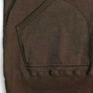 Samurai SWS-SC02 Japanese Cotton Sweat Hoody - Kuri Dark - Detail Front Pocket