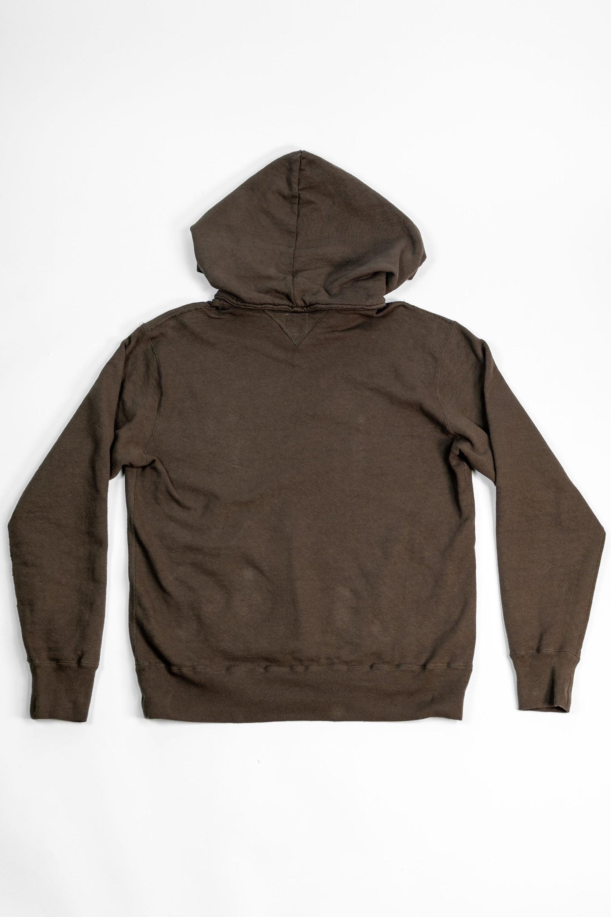 Samurai SWS-SC02 Japanese Cotton Sweat Hoody - Kuri Dark - Flat Lay Back