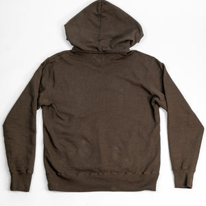 Samurai SWS-SC02 Japanese Cotton Sweat Hoody - Kuri Dark - Flat Lay Back