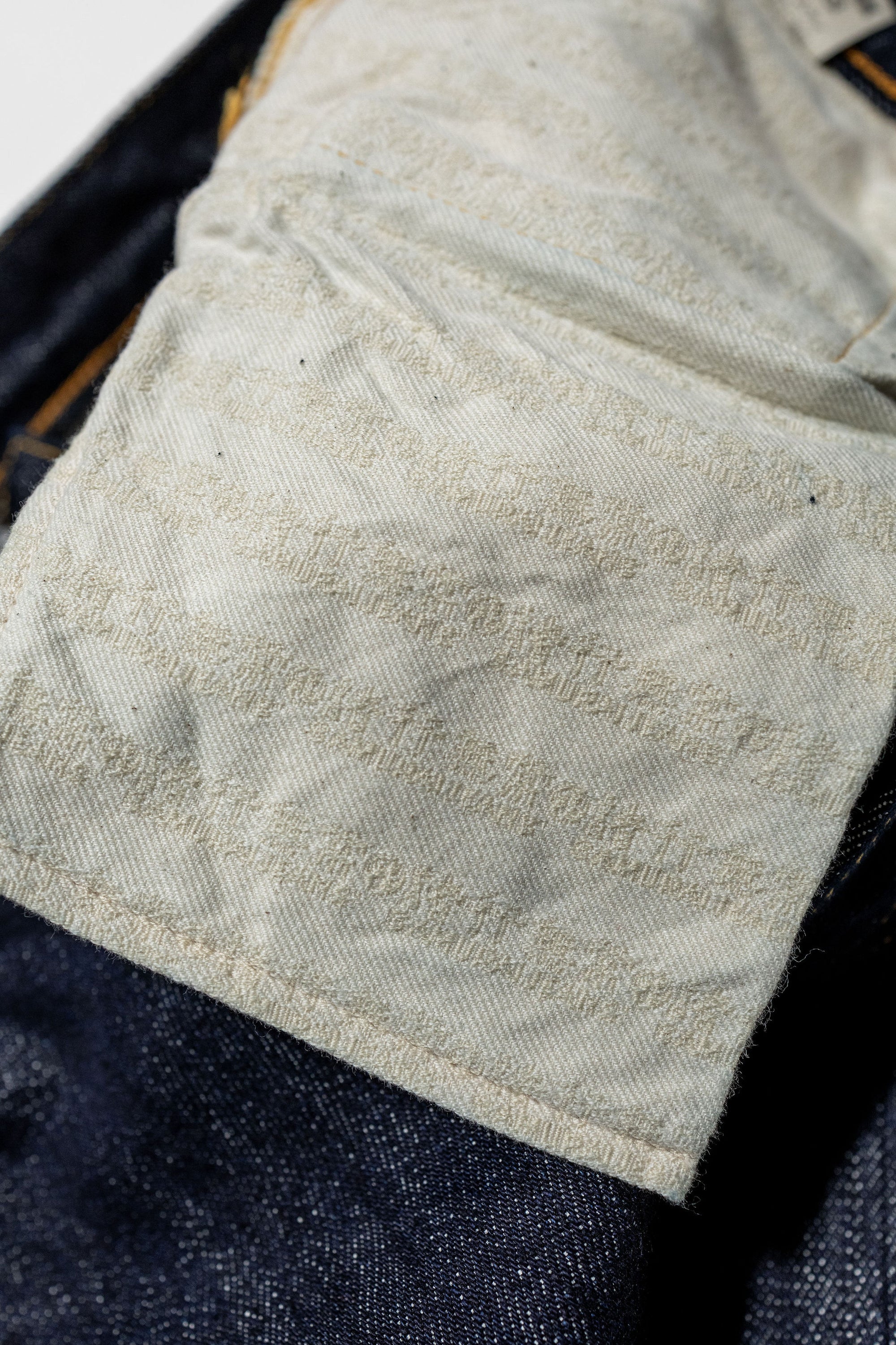 Samurai S0710XX-WASHI Slim Straight Model - 15oz Washi - pocket bag detail