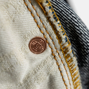 Samurai S0710XX-WASHI Slim Straight Model - 15oz Washi - rivet detail