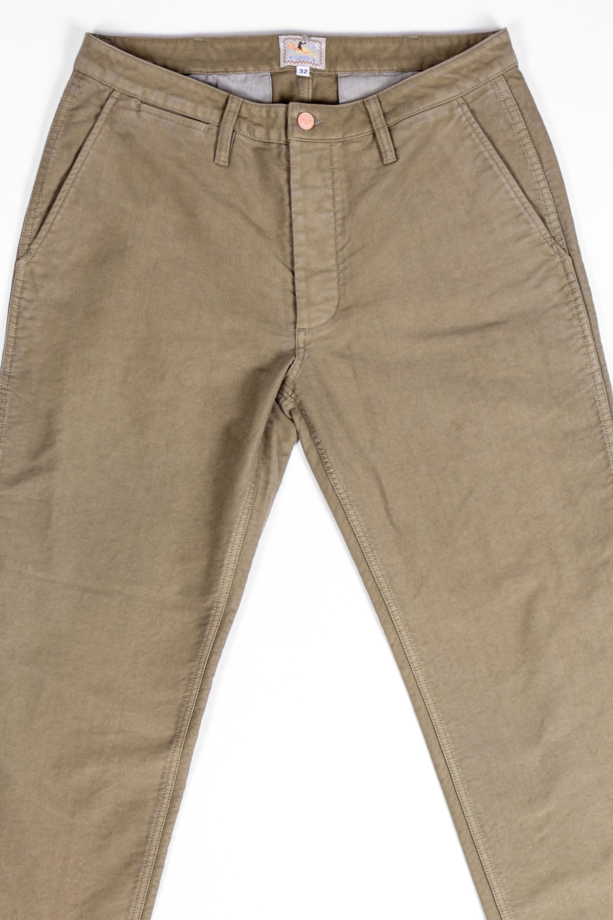 Wythe Deck Pant - Faded Olive - Front Flat Lay
