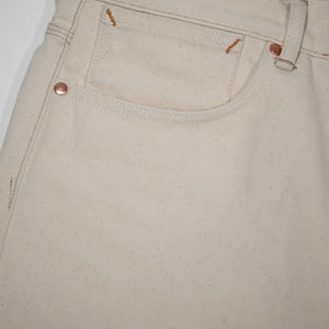 Indigofera Duke - 13oz Smithson Canvas Ecru - front pocket detail