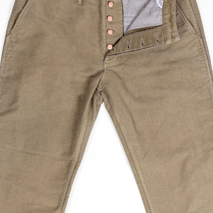 Wythe Deck Pant - Faded Olive - Front View Flat Lay