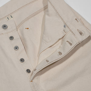 Indigofera Duke - 13oz Smithson Canvas Ecru - button fly