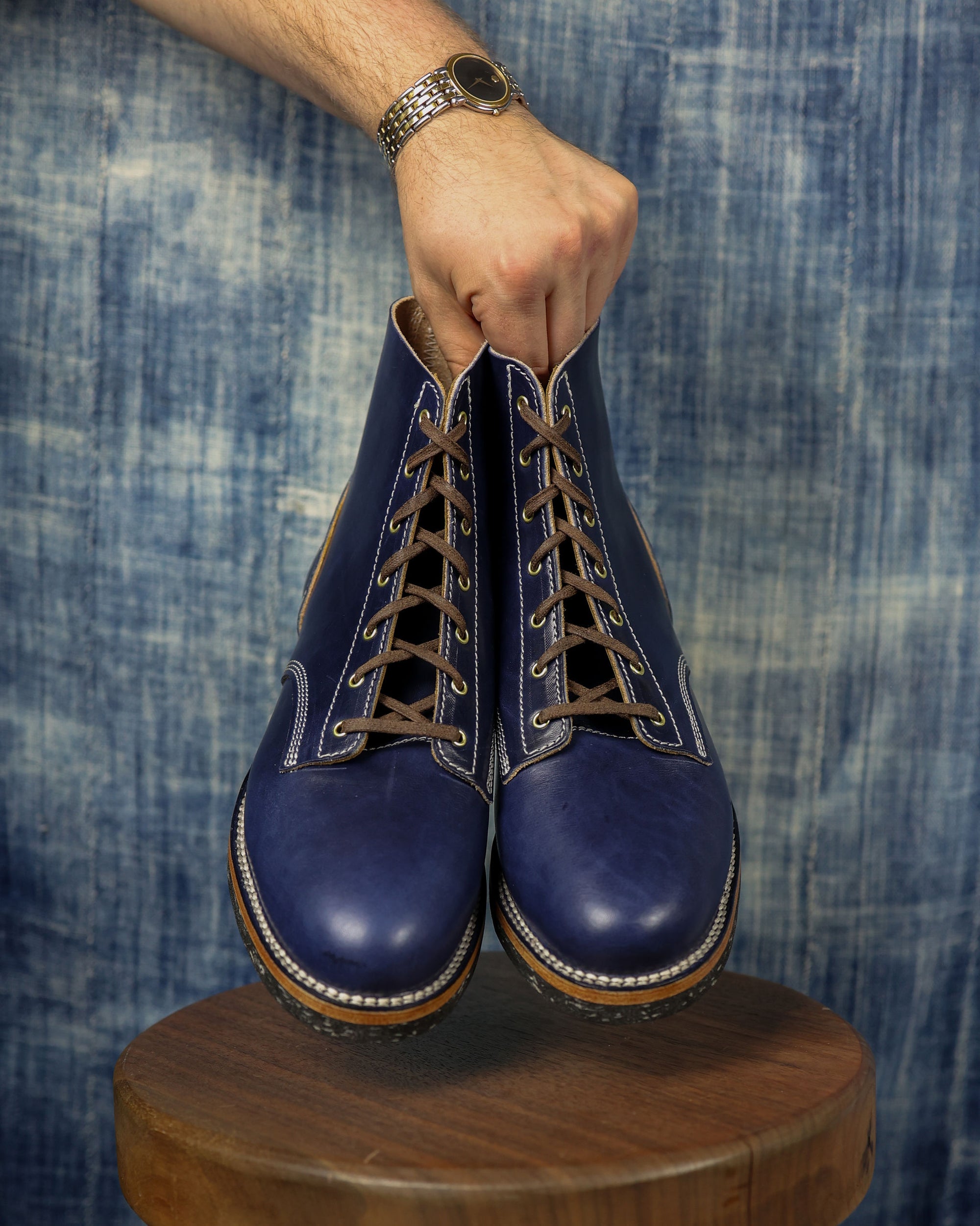 Oldspeed MFG x F&P "Keystone Boondocker Boot" - Navy Traditional Harness