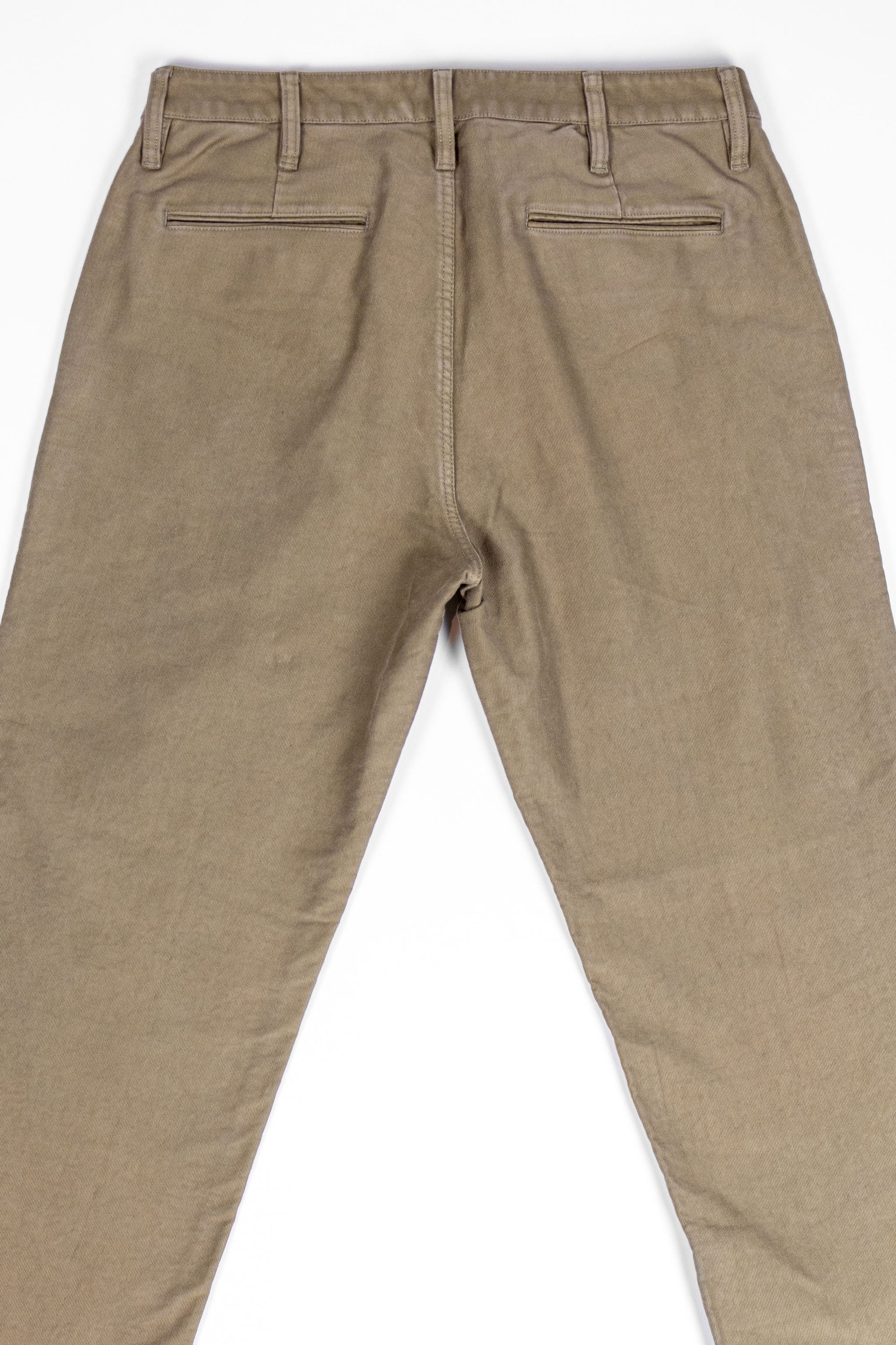 Wythe Deck Pant - Faded Olive - Back View Flat Lay