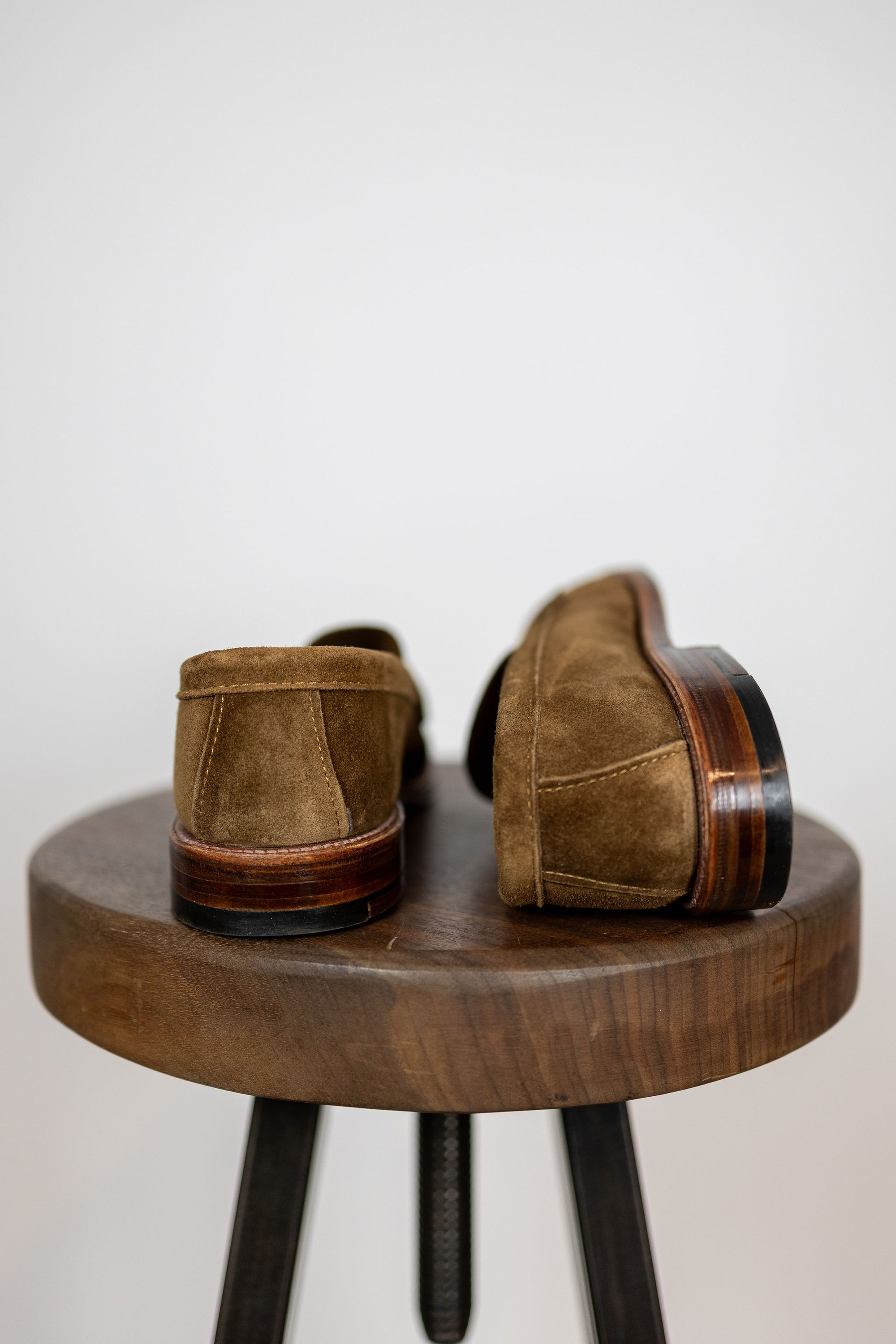 Alden loafers - back view