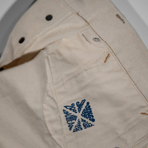 Indigofera Duke - 13oz Smithson Canvas Ecru - pocket bag detail