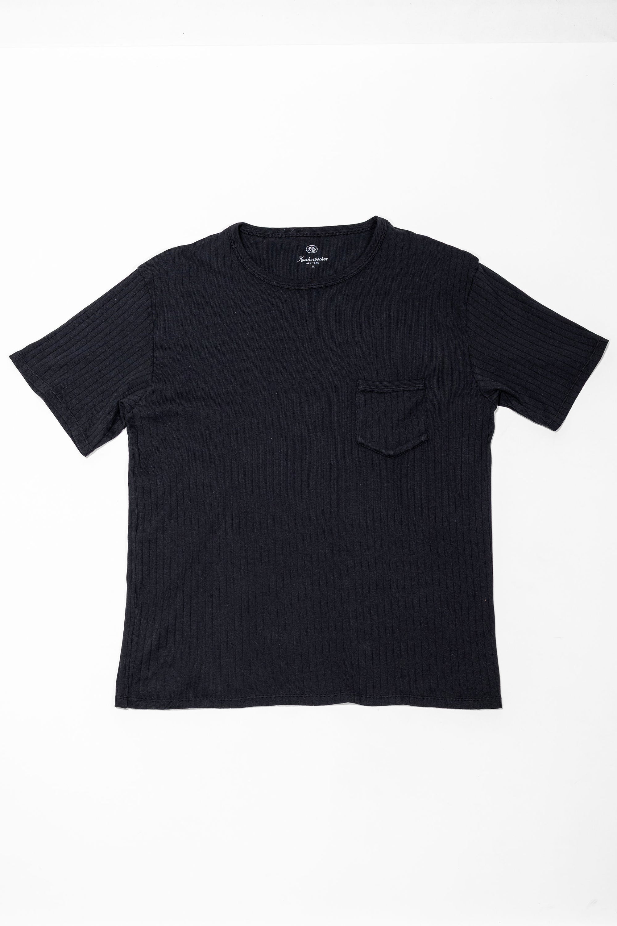 Knickerbocker Rib Pocket T-shirt - Black