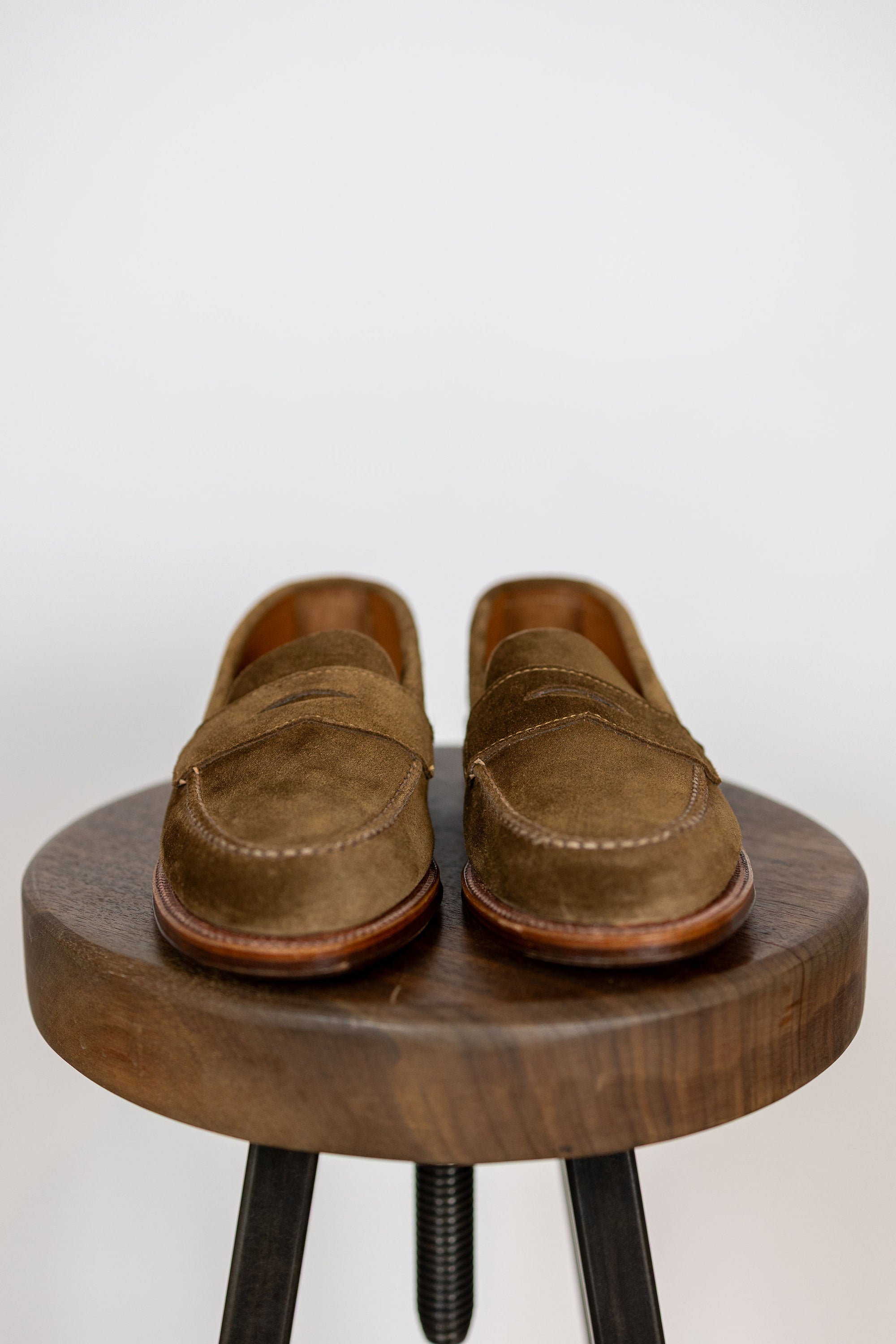 Alden loafers - front view