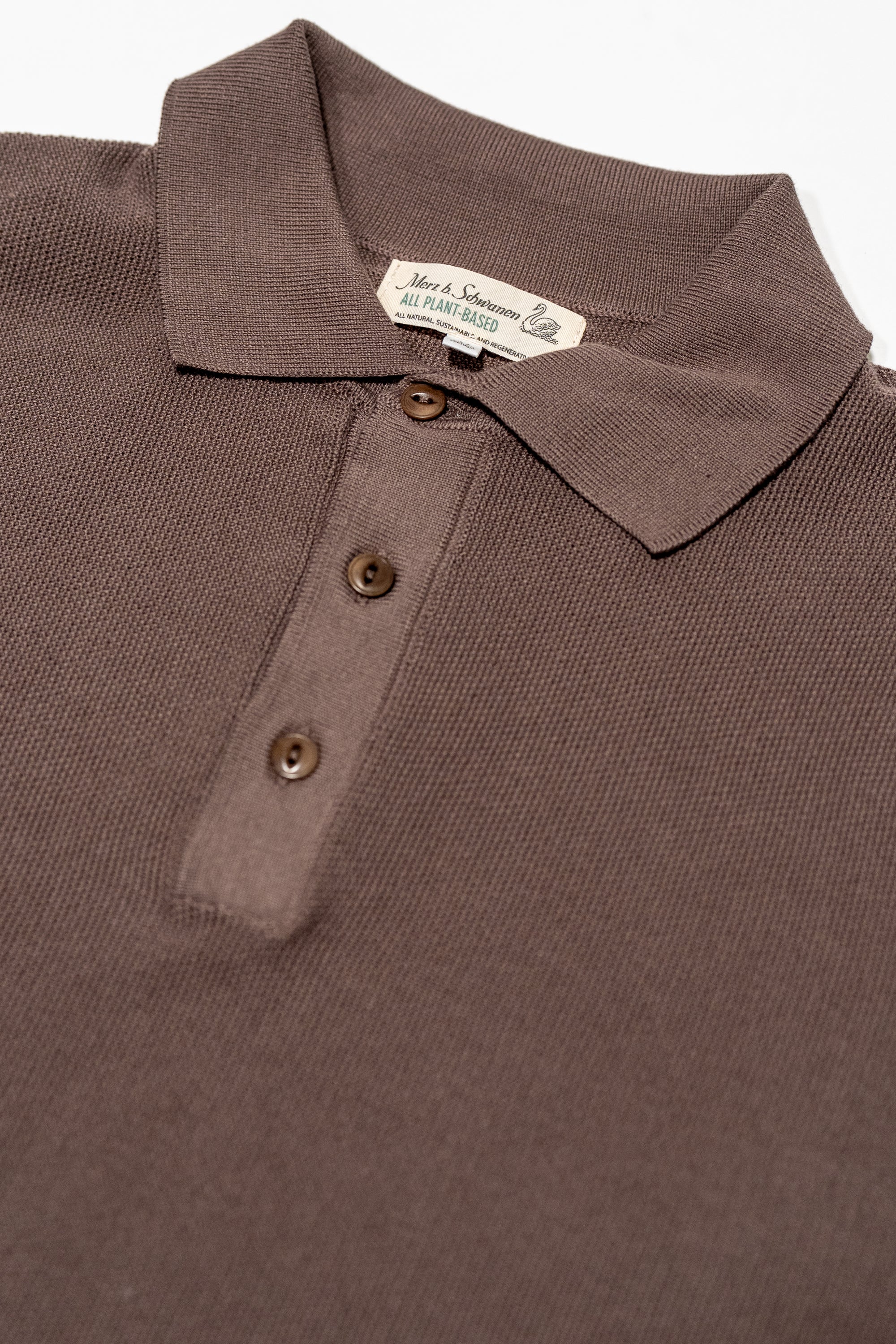 Merz b. Schwanen KPLP02 Knitted Polo - Grain