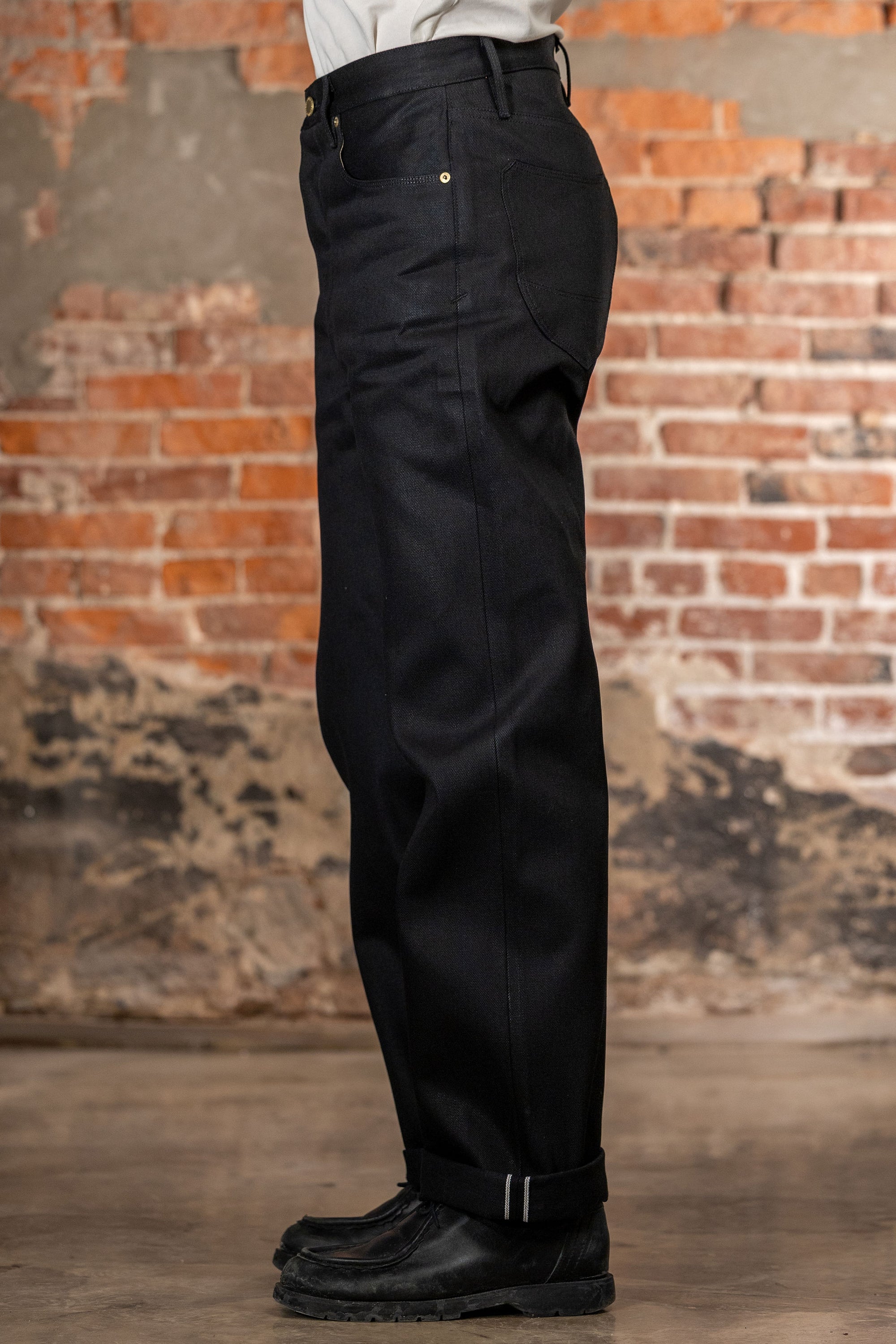 Freenote Cloth Modesto - 15.75oz Aces High Black Denim